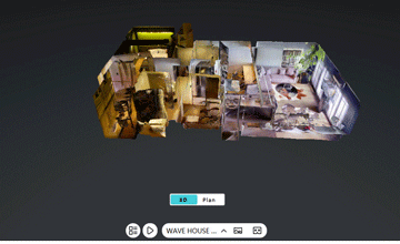 360度3DVRパノマラ撮影 全体を俯瞰で見渡せるドールハウスビュー